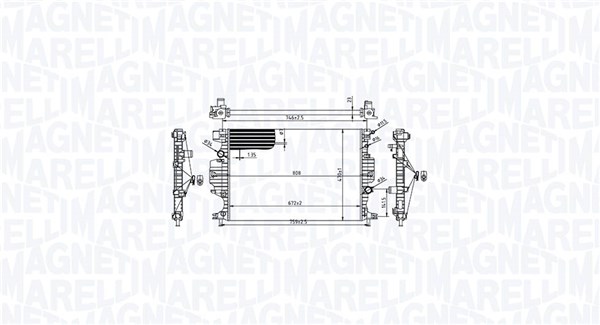 Радіатор двигуна FORD GALAXY III, MONDEO V 1.5/2.0D 09.14-